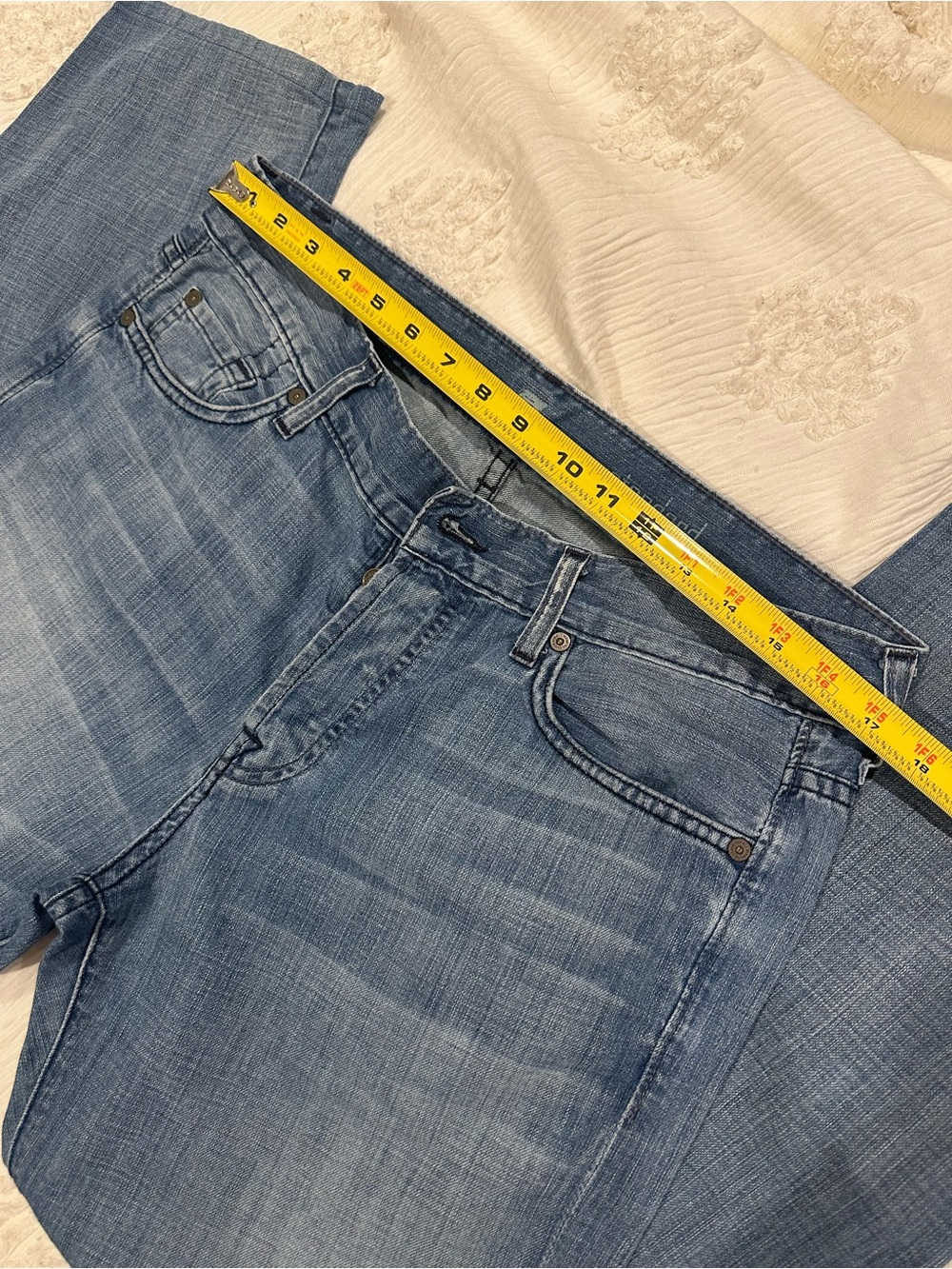 7 For All Mankind Men's Medium Blue Denim Jeans - Picture 5 of 6